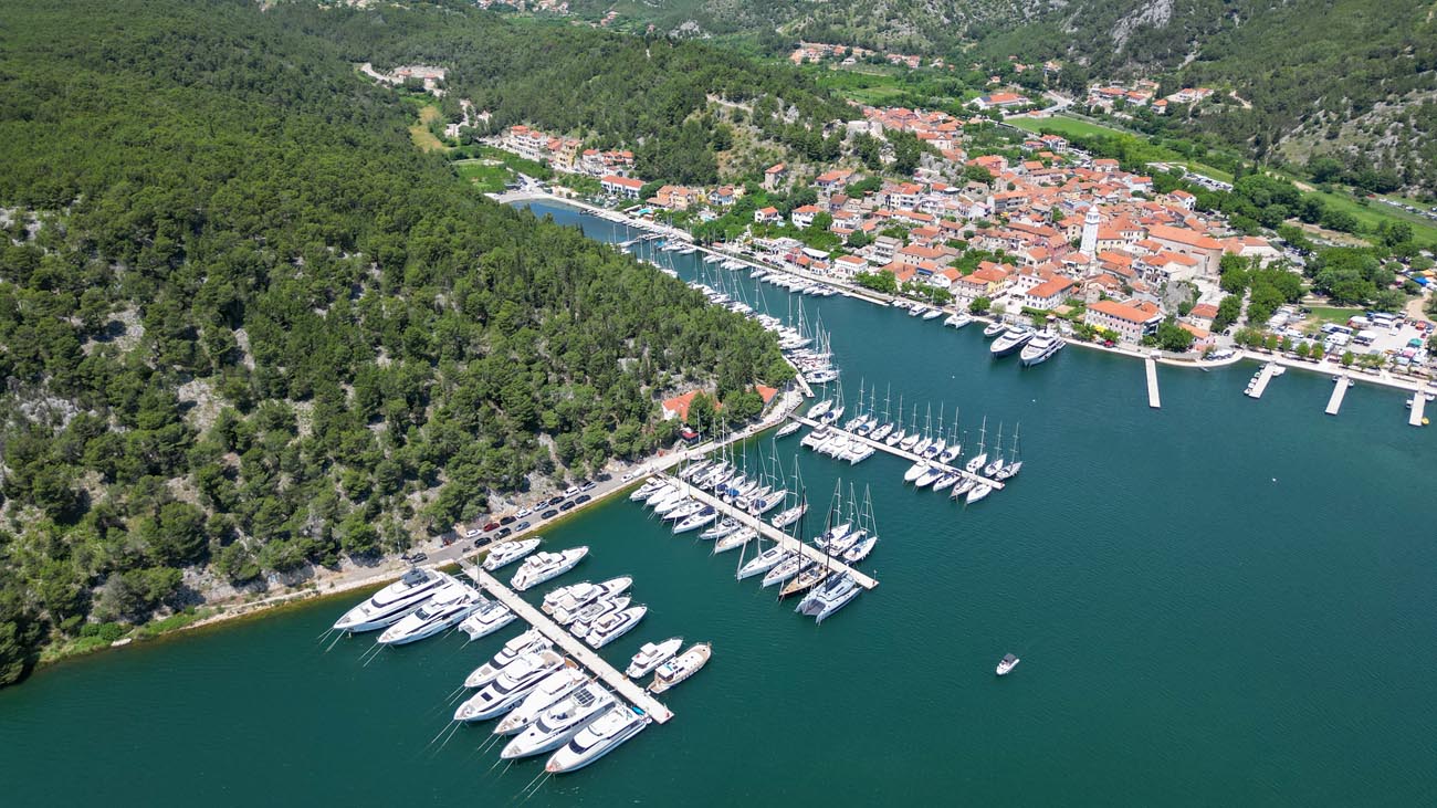 Yachts moored in ACI Marina Skradin ACI Marina Skradin