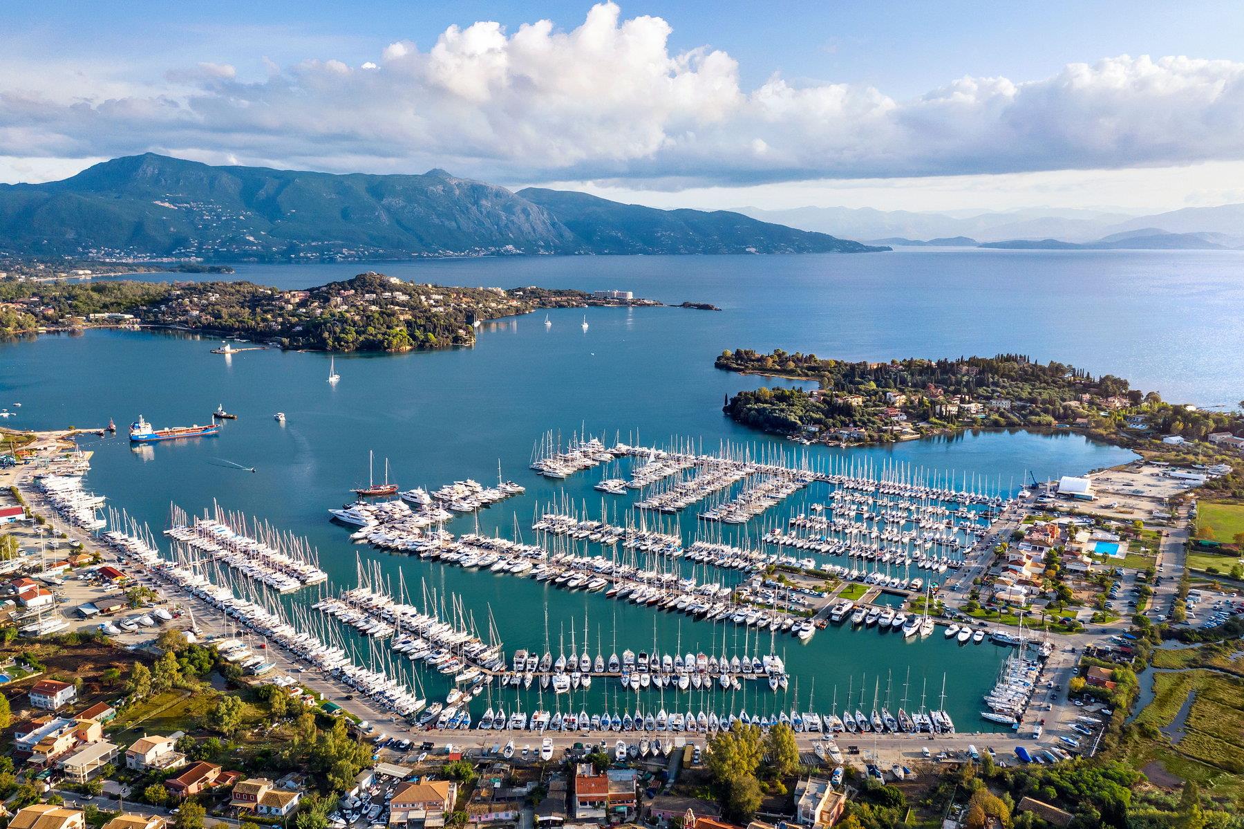 An aerial photo of Marina Gouvia 