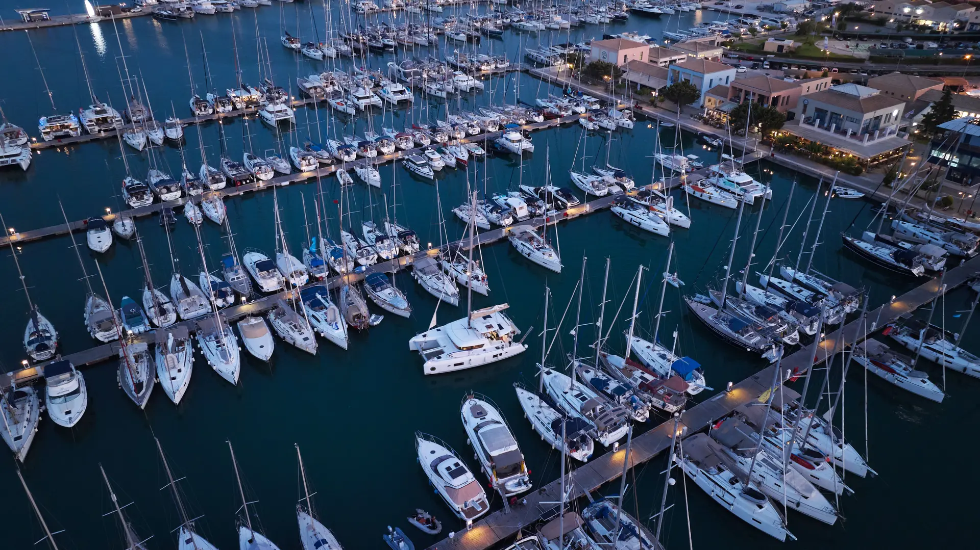 Yachts moored at Lefkas D-Marin Marina