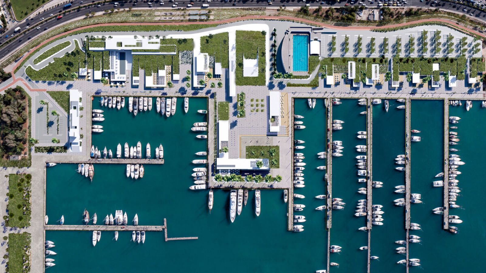 facilities and amenities at Alimos Marina