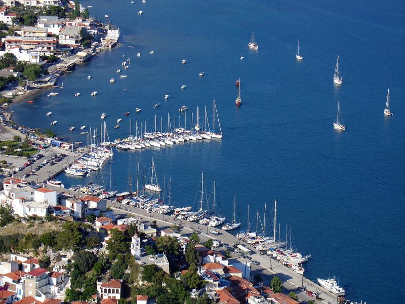 Yachts at Skiathos New Port