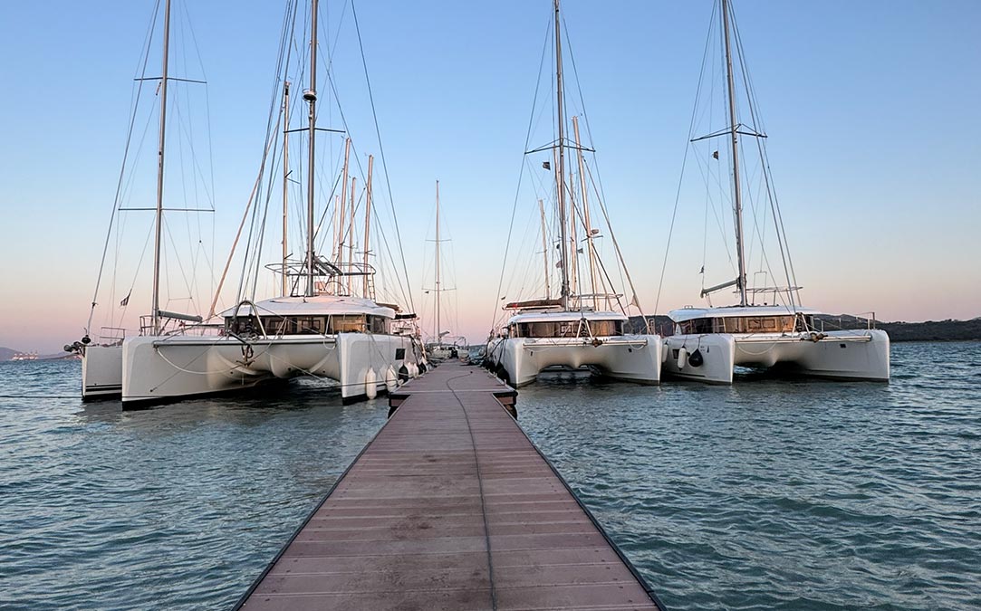 Yachts moored at Nea Peramos Marina Nea Peramos Marina