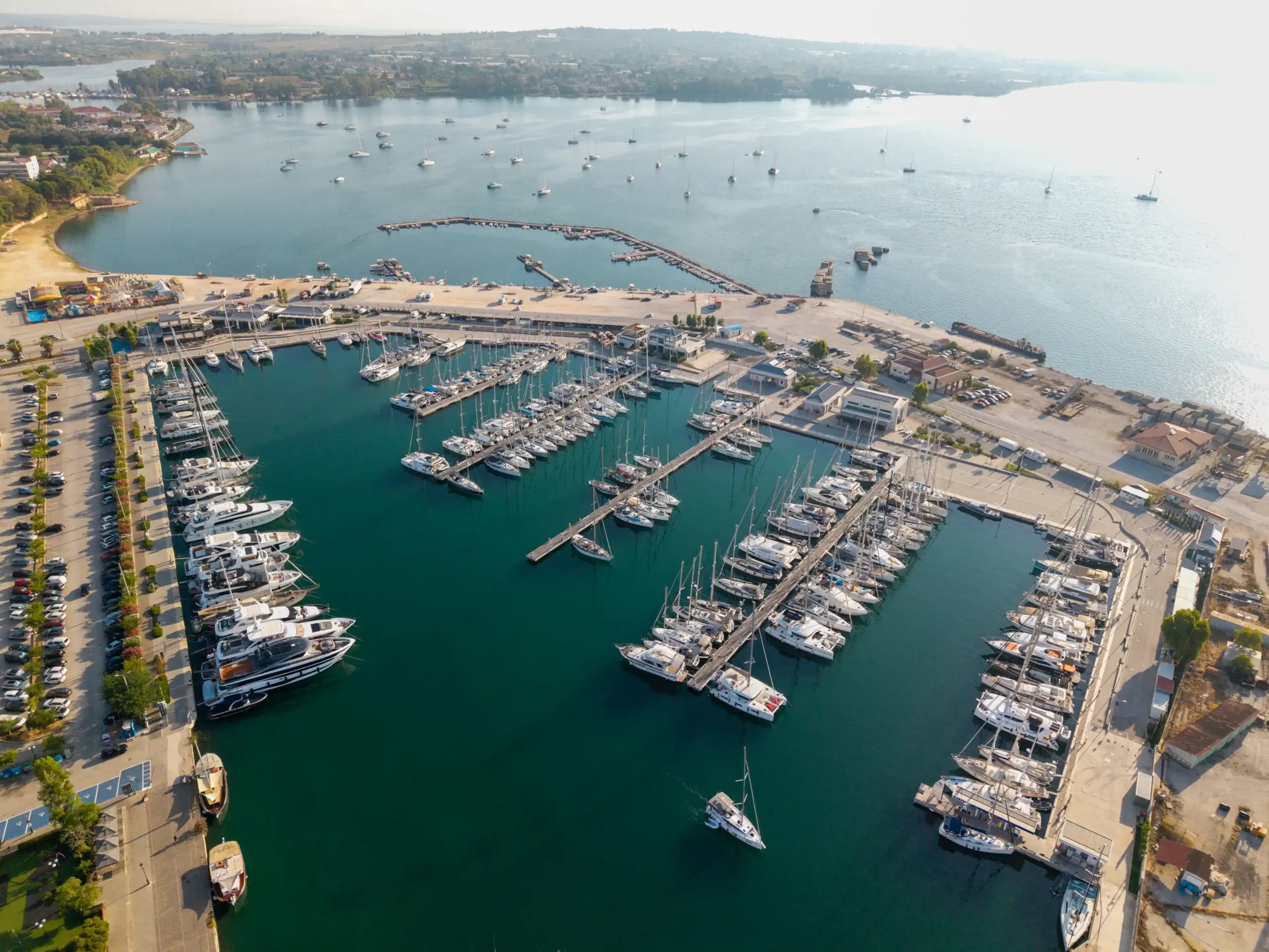 An aerial image of Preveza Marina