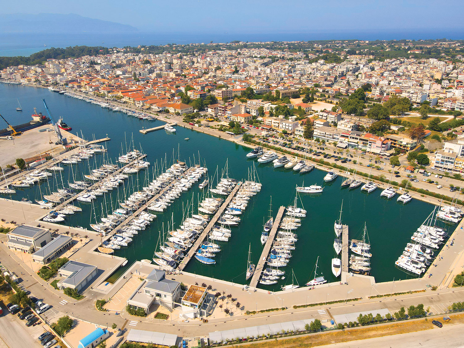 Yachts moored at Preveza Marina