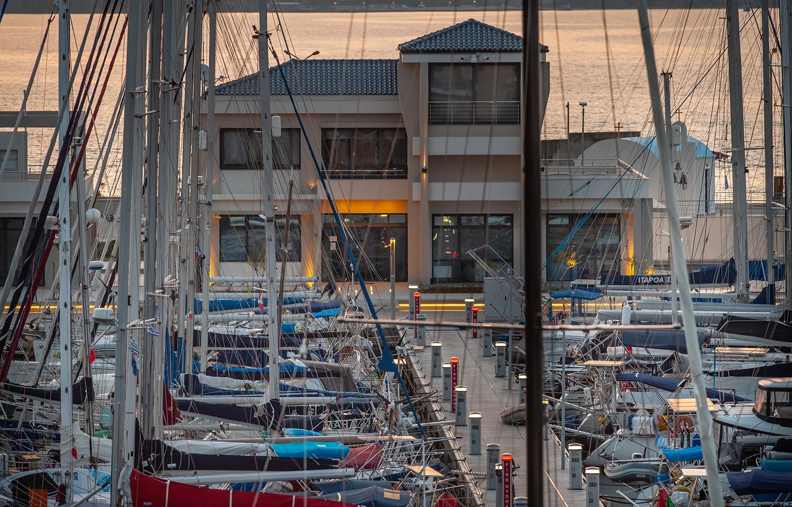 Yachts moored at Preveza Marina