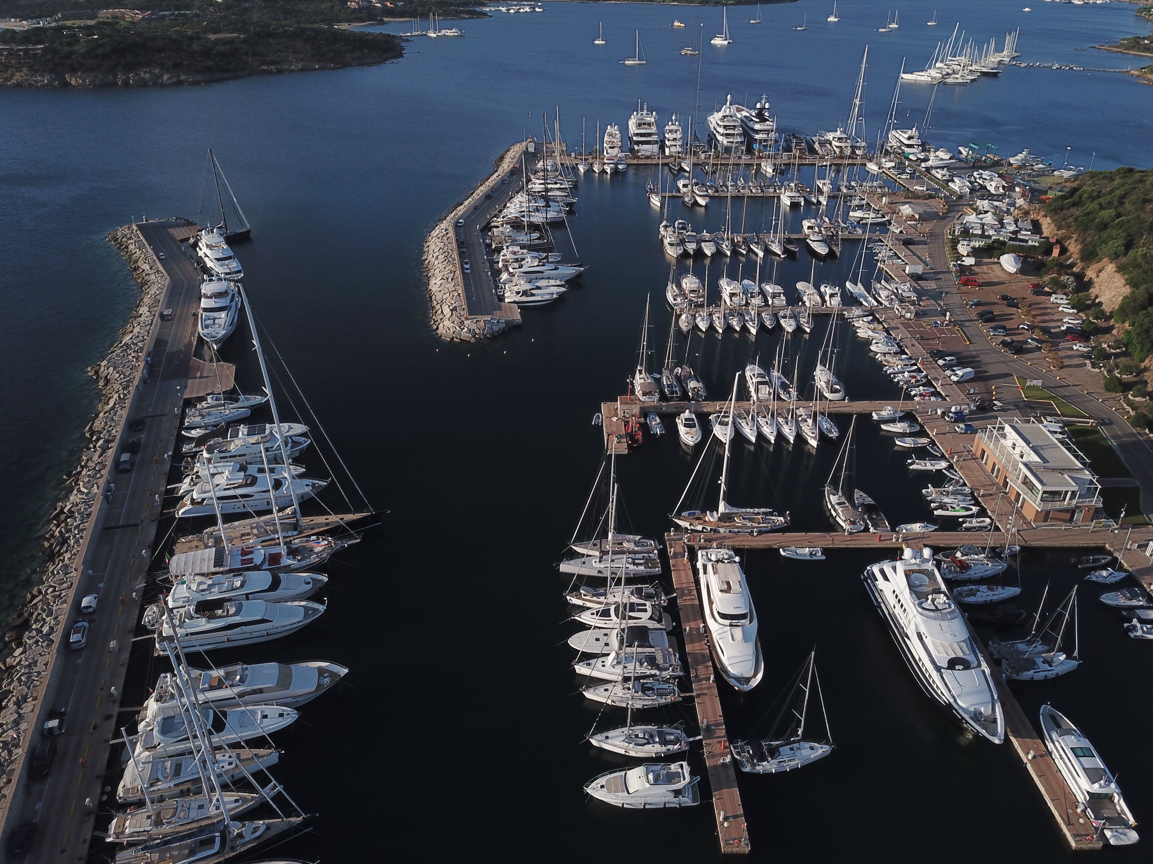 Yachts moored at Marina di Portisco Marina di Portisco