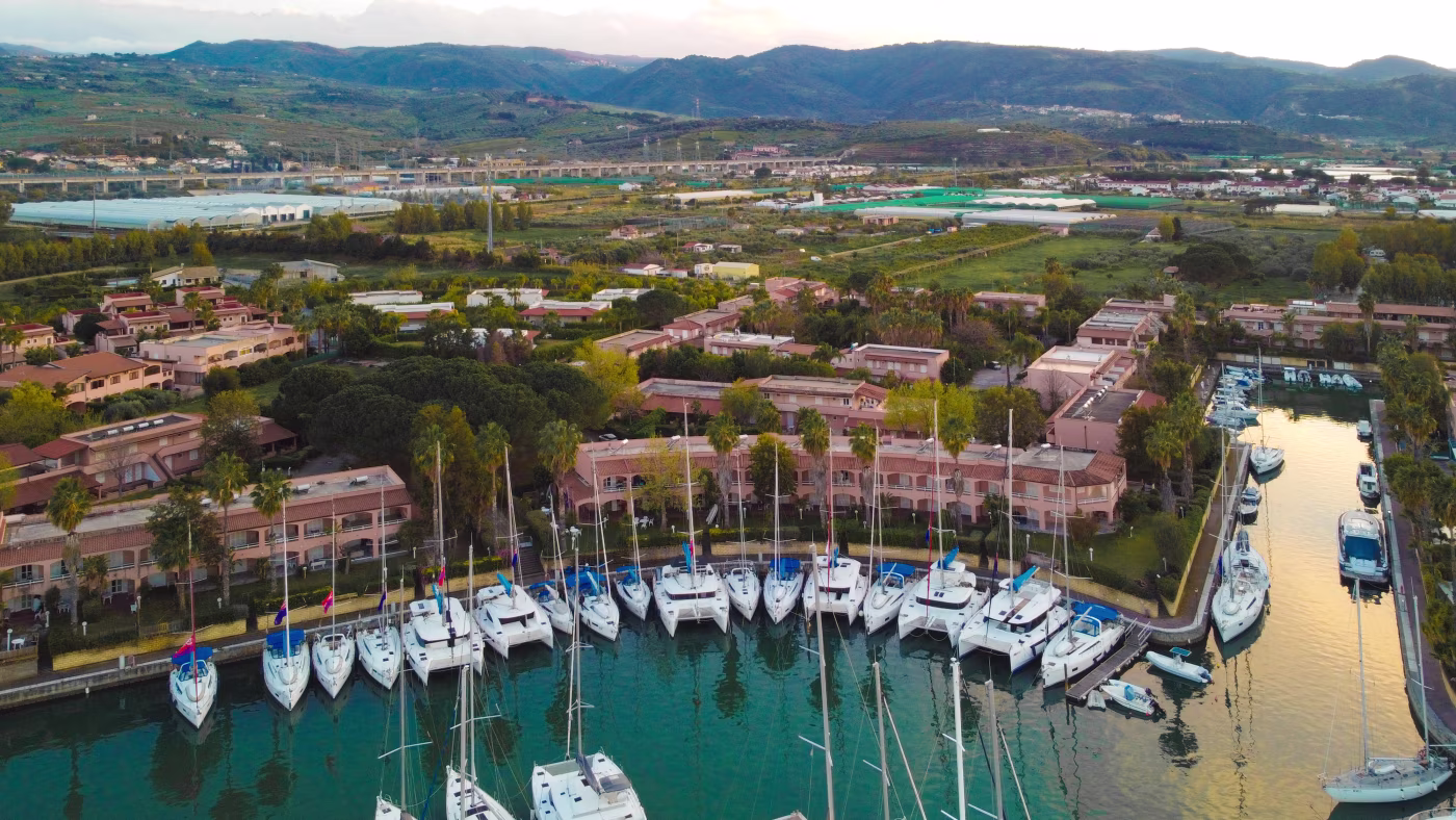 Yachts moored at Marina Portorosa Marina Portorosa