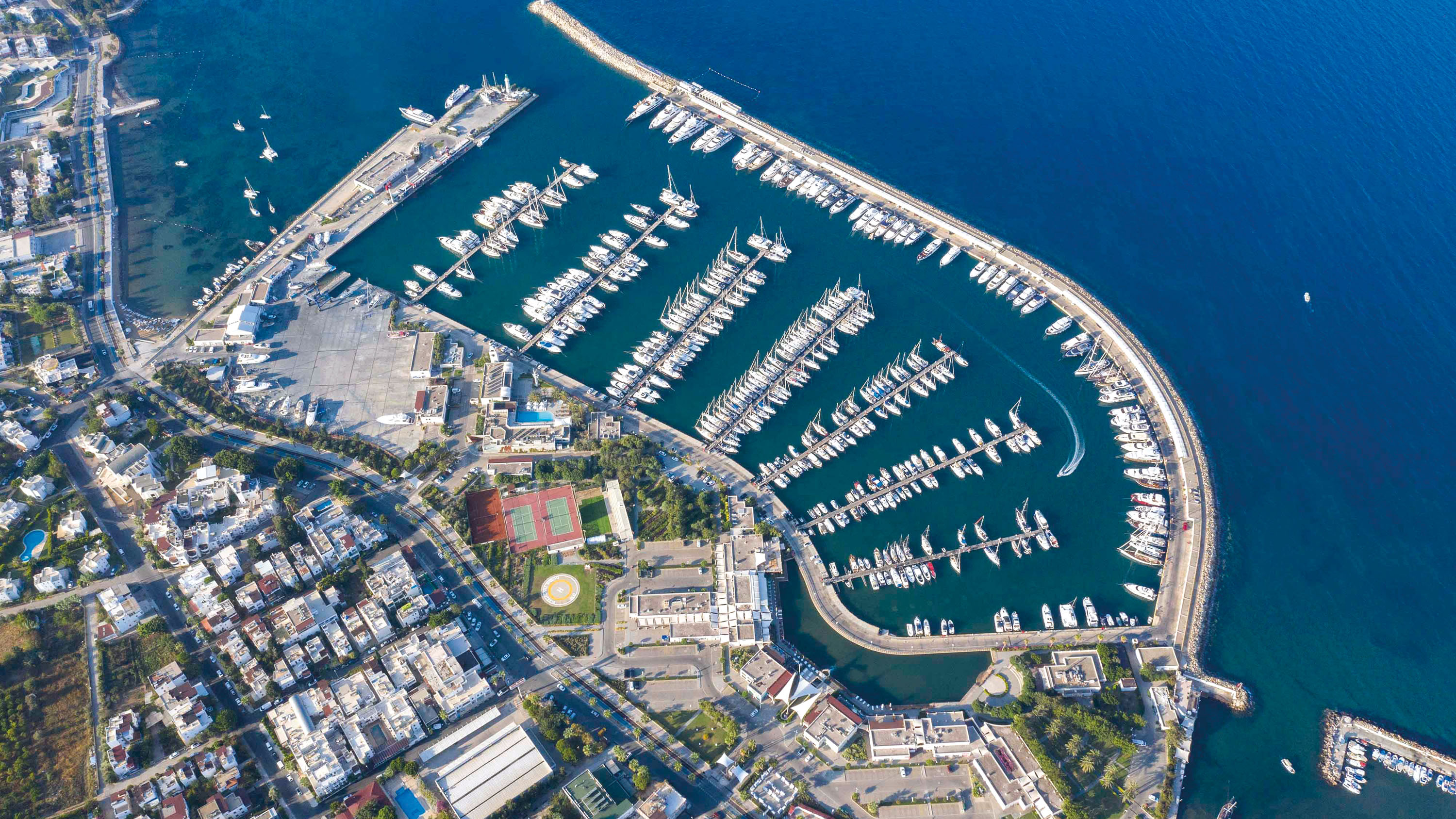 An aerial image of Marina Turgutreis An aerial image of Marina Turgutreis