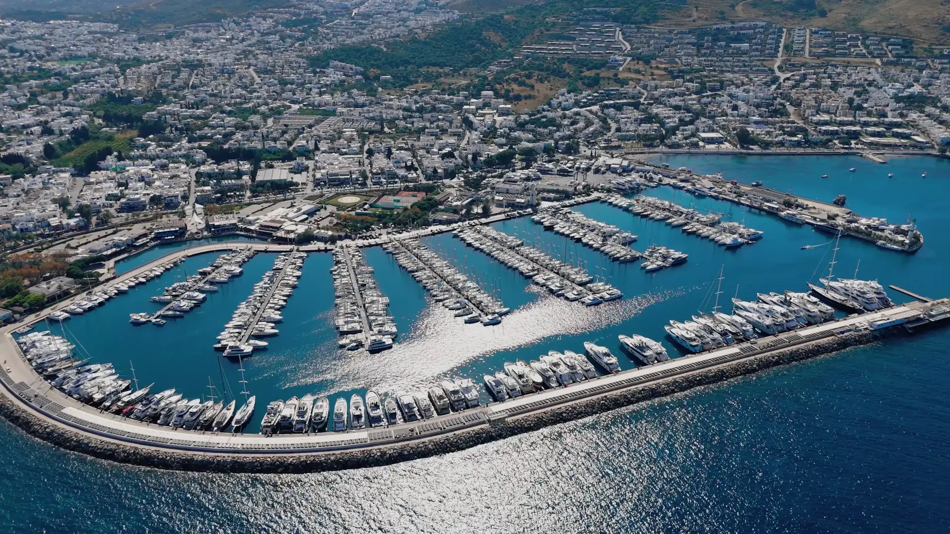 An aerial image of Marina Turgutreis An aerial image of Marina Turgutreis