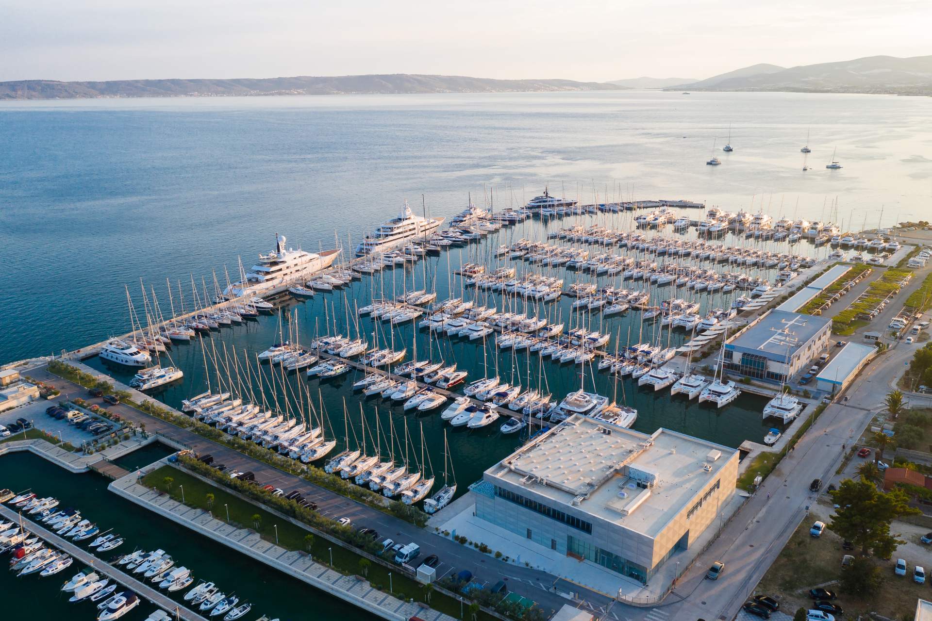 An aerial image of Marina Kastela An aerial image of Marina Kastela
