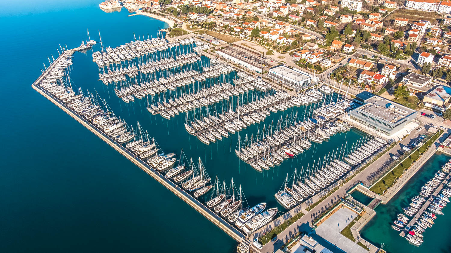 An aerial image of Marina Kastela An aerial image of Marina Kastela
