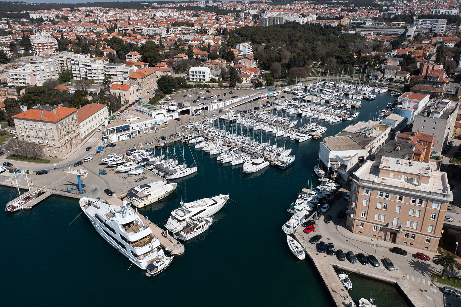 Yachts moored at Marina Zadar Marina Zadar