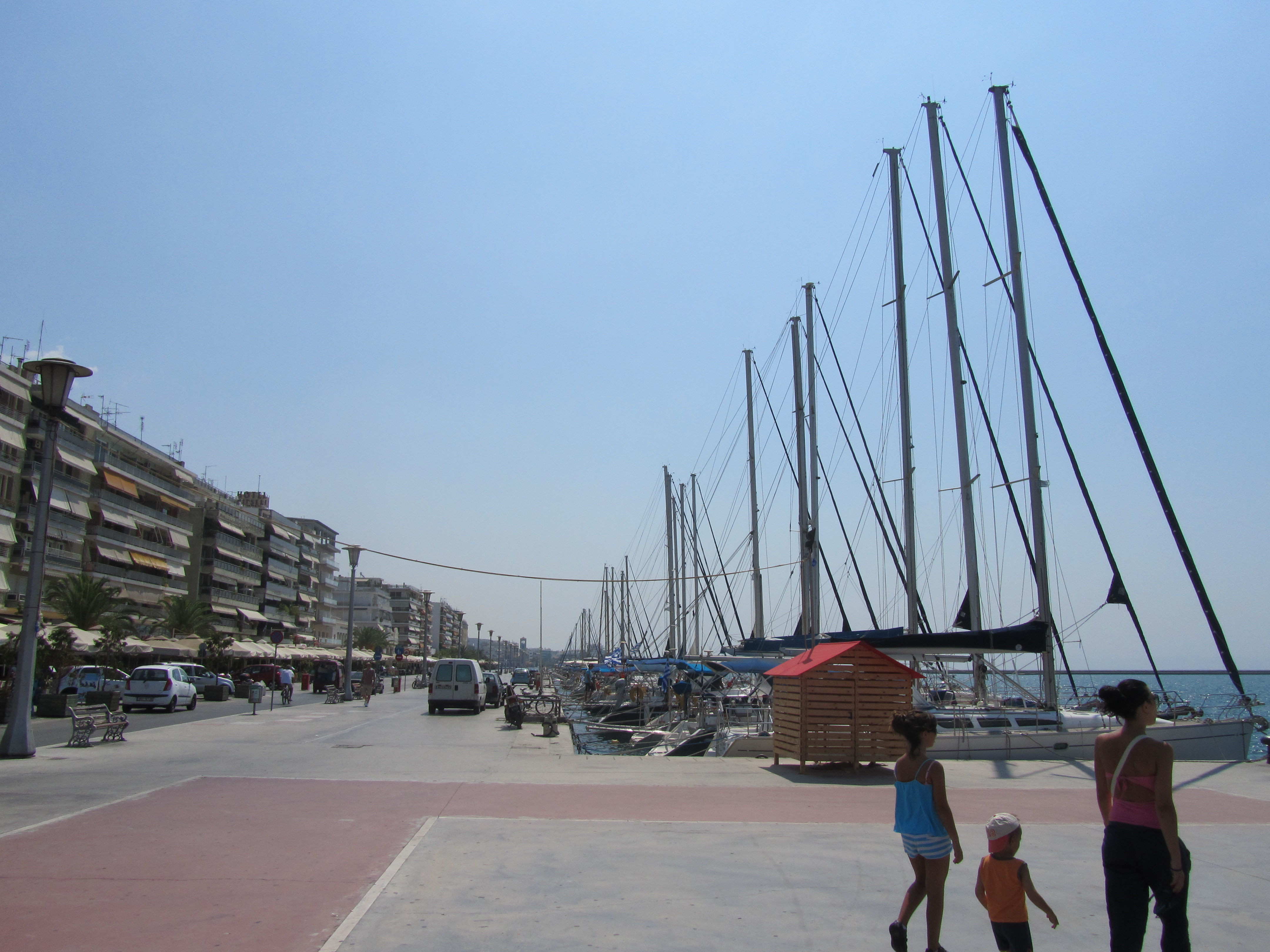 Yachts moored at Volos Port Volos Port