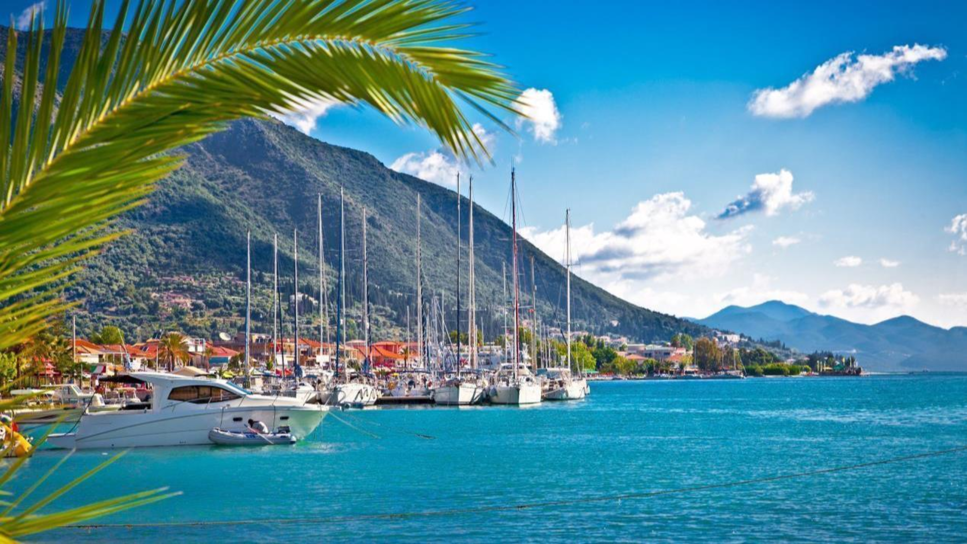 Yachts moored at Marina Nydri, Lefkada Marina Nydri, Lefkada