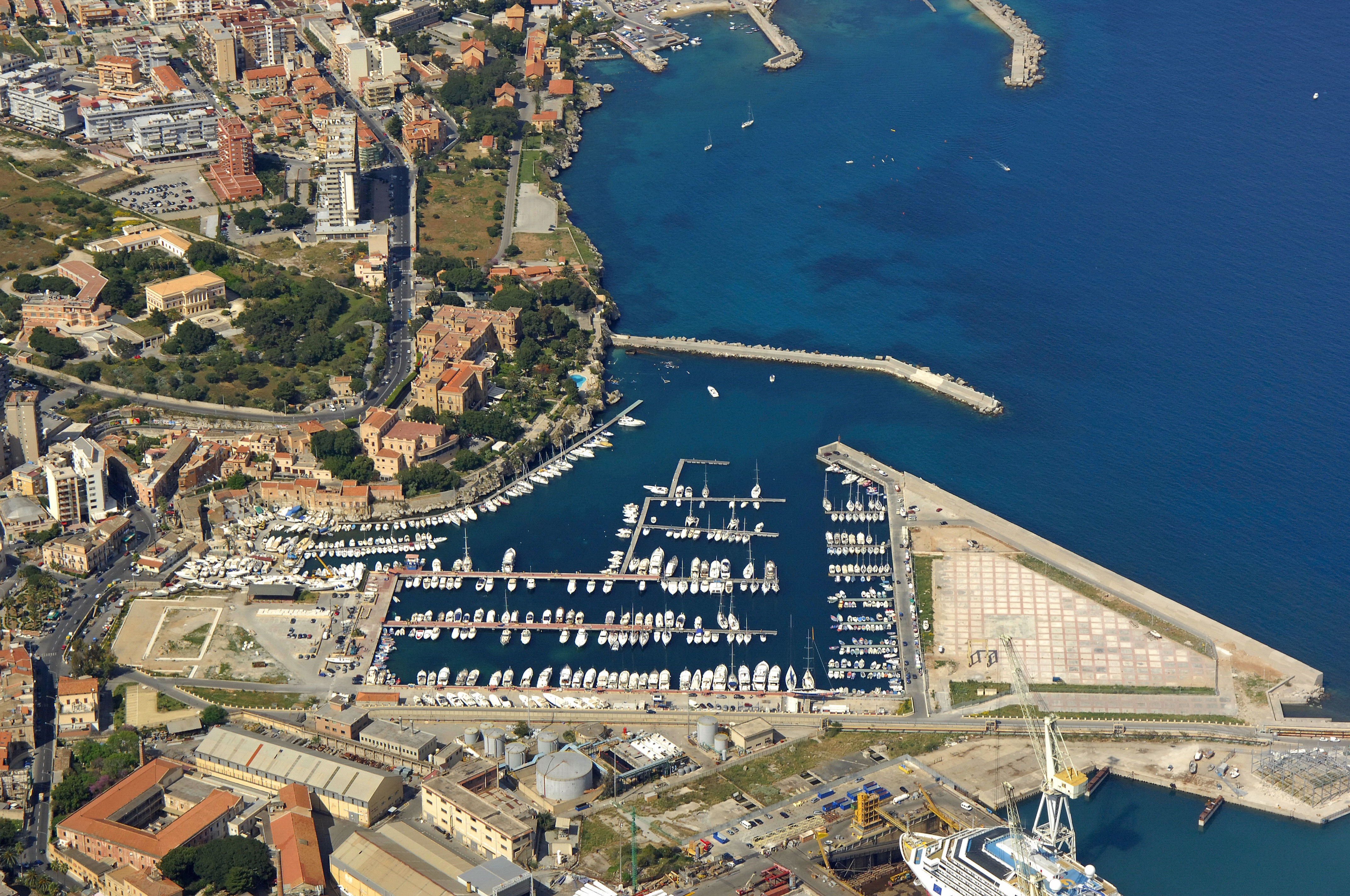 An aerial image of Marina Villa Igiea An aerial image of Marina Villa Igiea